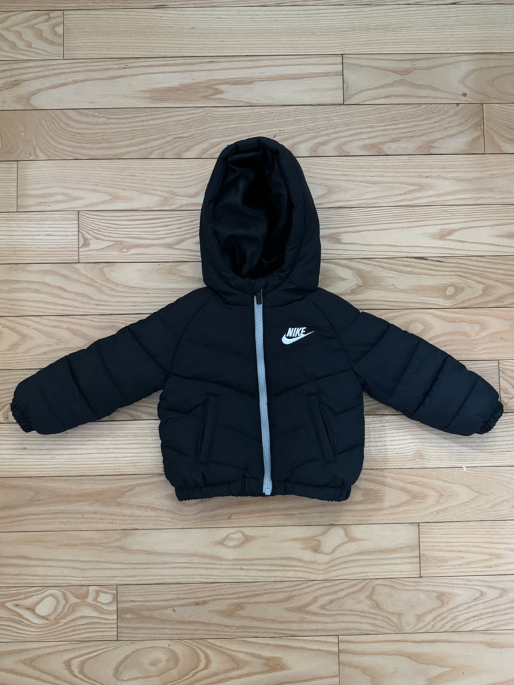 Nike Black Hooded Puffer Jacket